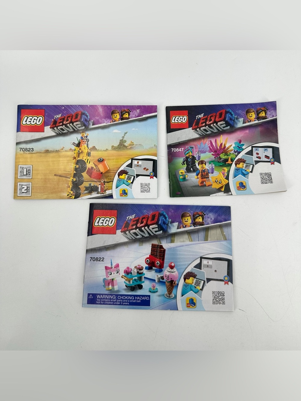 LEGO Instruction Manuals LOT of 3 for Sets 70823,70822, & 70847 BOOKLETS ONLY